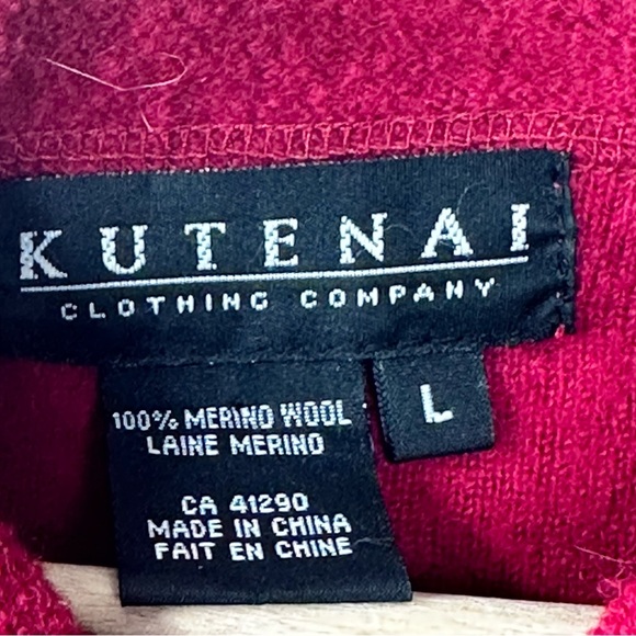 Kutenai Wool Jacket Button Up Collared Bell Sleeves - Picture 4 of 8